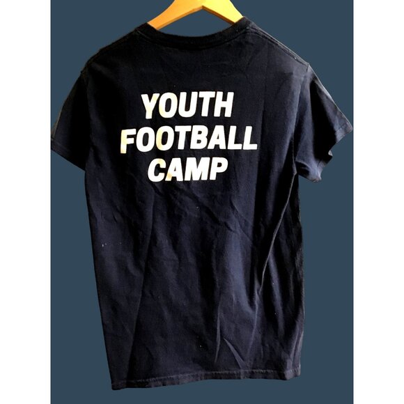 GILDAN-CREW NECK SHORT SLEEVE YOUTH CAMP FRONT & BACK GRAPHIC T-SHIRT SIZE SMALL - Picture 2 of 7